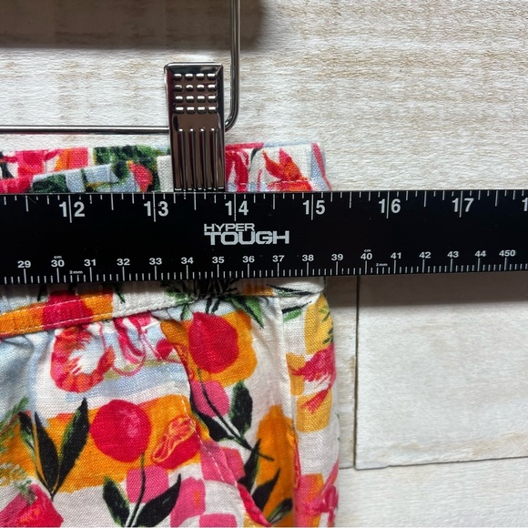 C&C‎ California Linen Pants Womens Med Floral Pull On Wide Leg Pockets - Picture 9 of 10